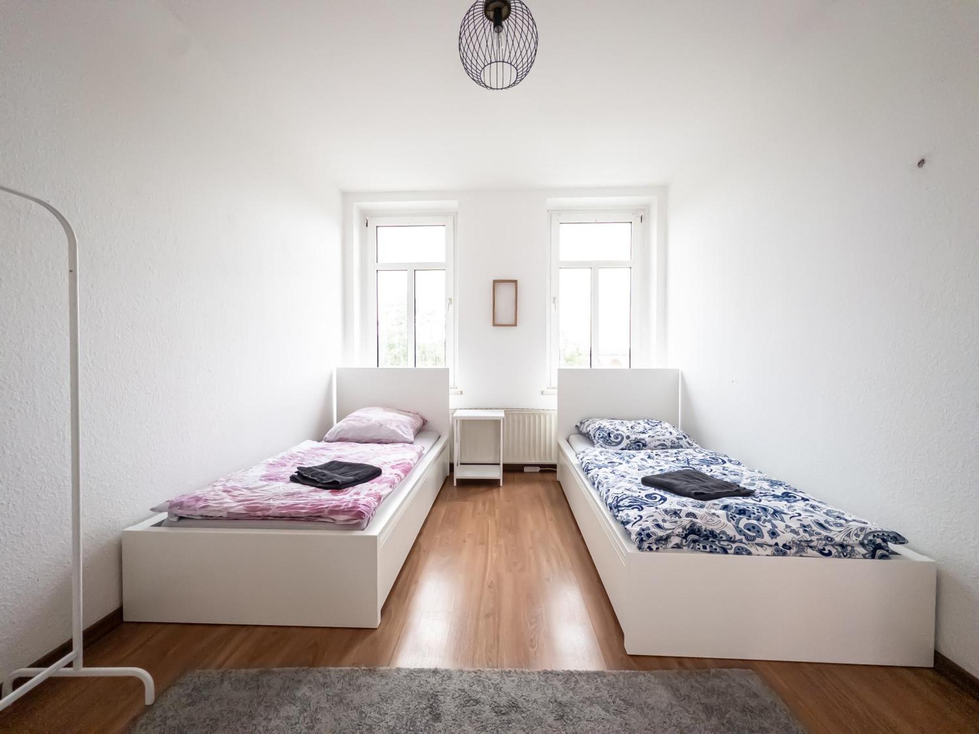 Apartment 3-room With 4 Single Beds *