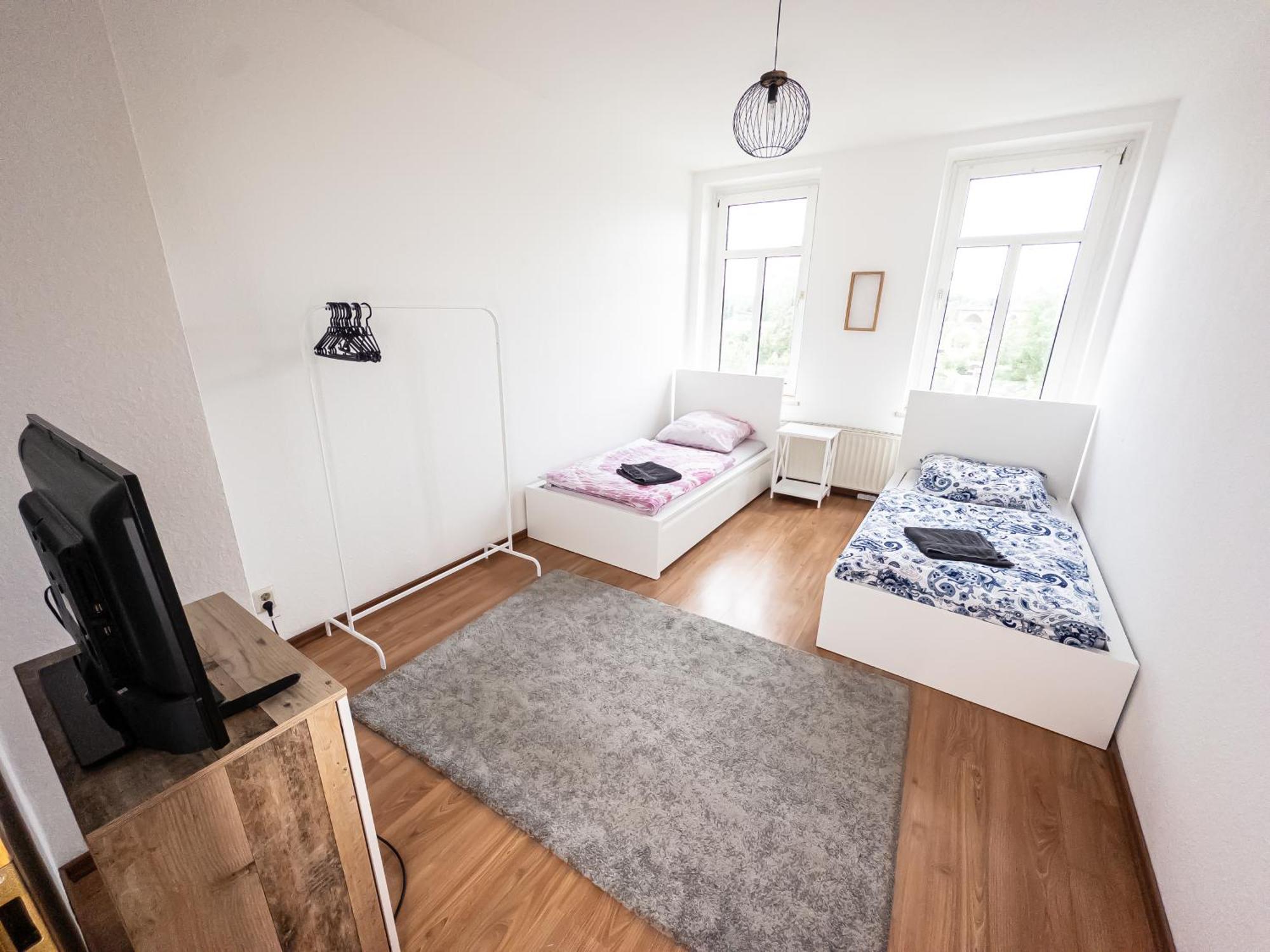 Apartment 3-room With 4 Single Beds *