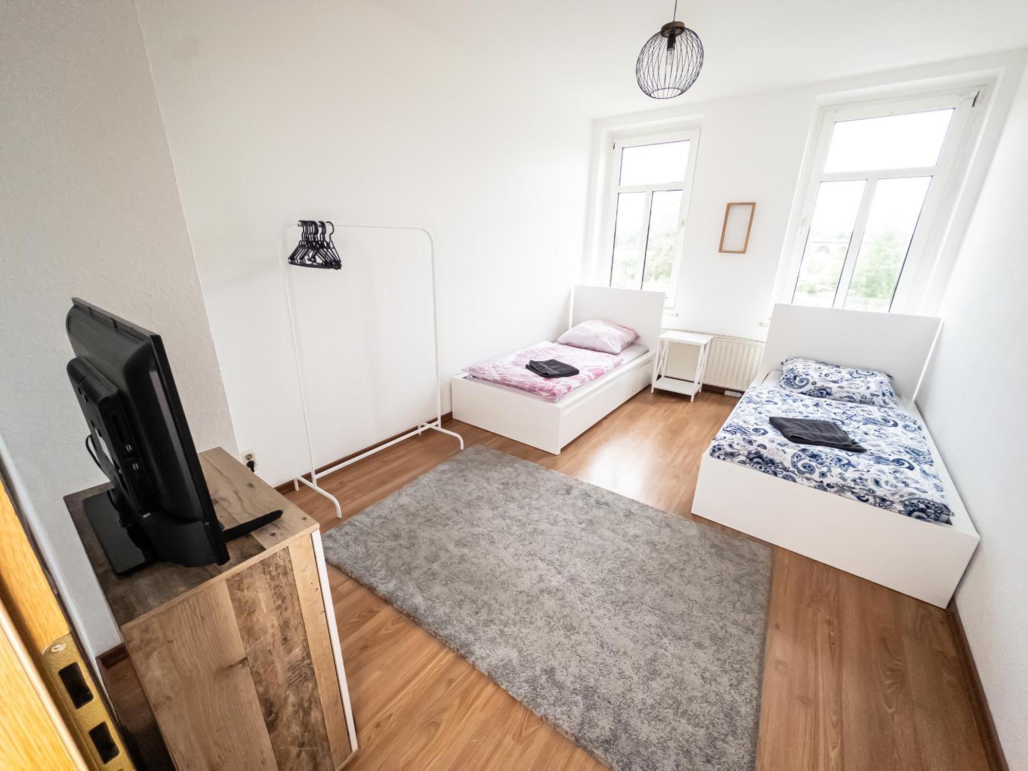 3-room With 4 Single Beds Apartment Leipzig